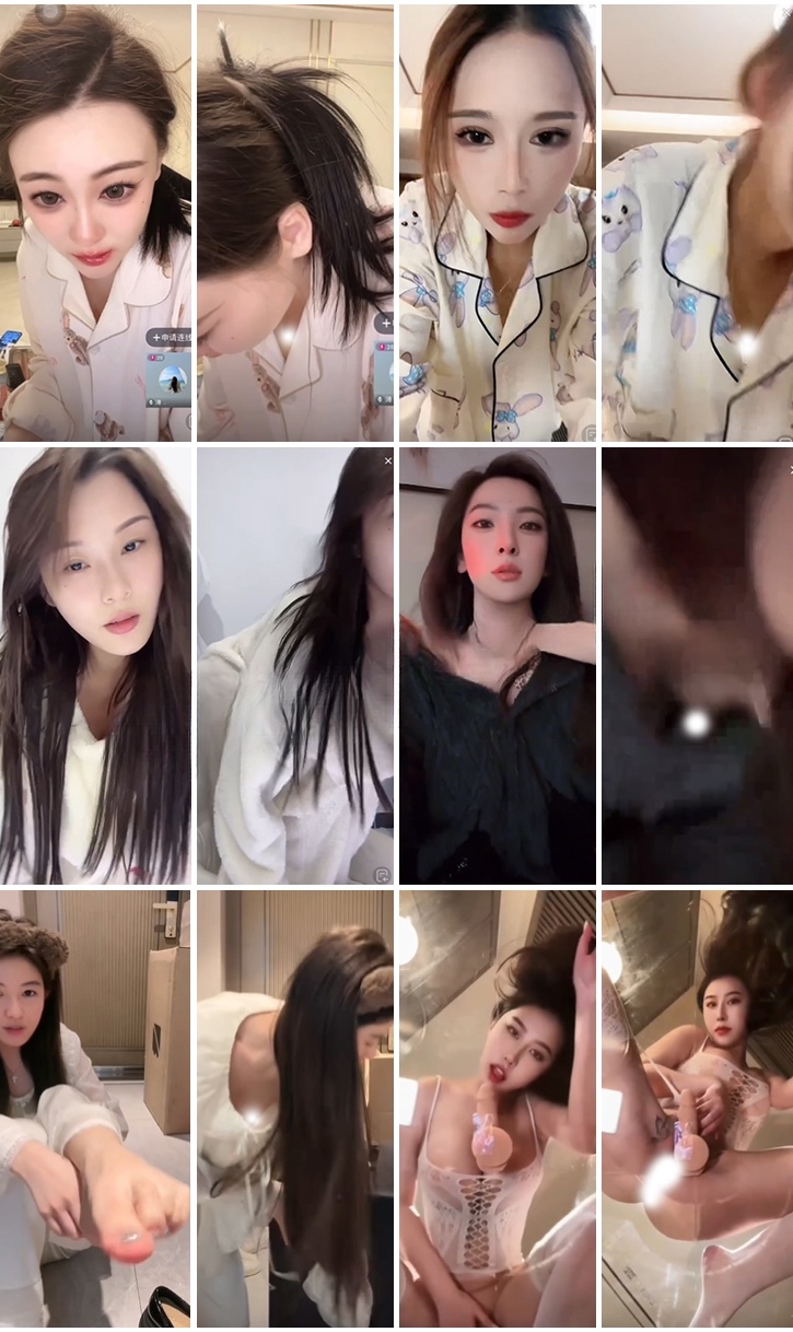 抖音闪现: 颜值主播各显神通 擦边 闪现走光 最新一周合集950V/6.34G